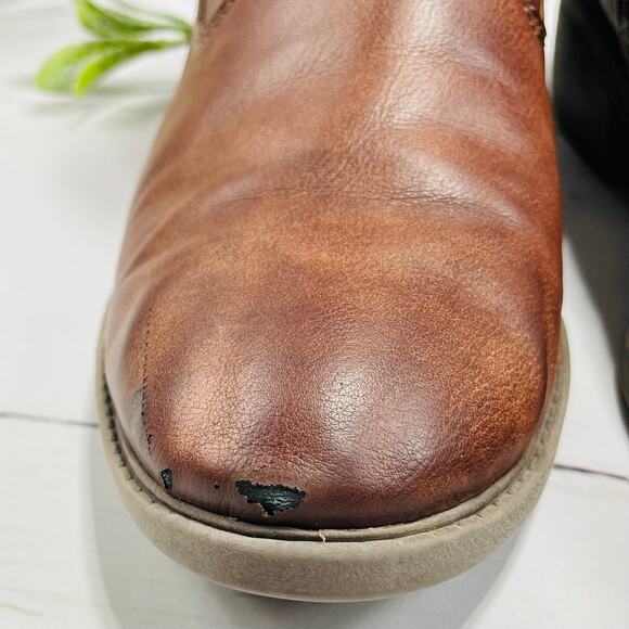 Women's Shane Baretrap Brown Ankle Boots - Size 9 - Picture 4 of 11